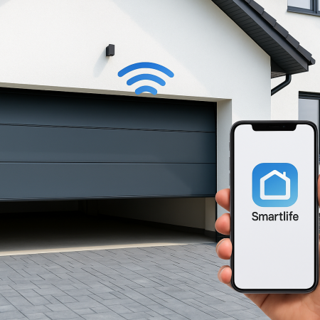 module Smartlife pilotant une porte de garage
